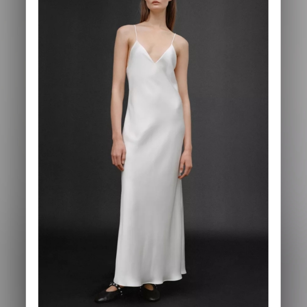 Zara White Midi Dress